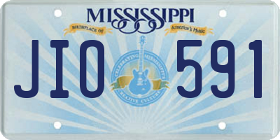 MS license plate JIO591