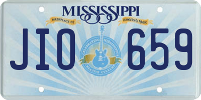 MS license plate JIO659