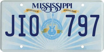 MS license plate JIO797