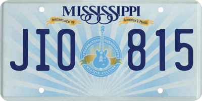 MS license plate JIO815