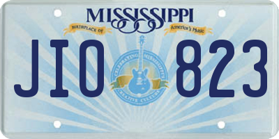 MS license plate JIO823