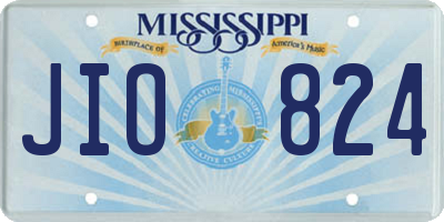 MS license plate JIO824