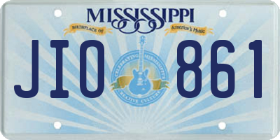 MS license plate JIO861