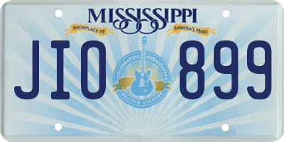 MS license plate JIO899
