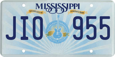 MS license plate JIO955