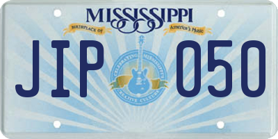MS license plate JIP050