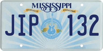 MS license plate JIP132