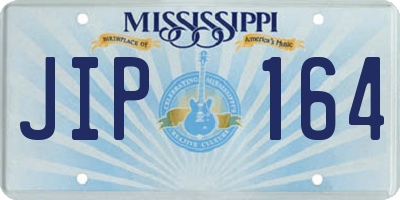 MS license plate JIP164