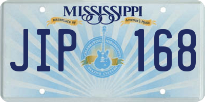 MS license plate JIP168
