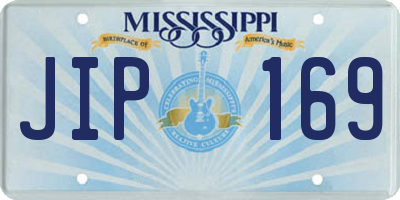 MS license plate JIP169