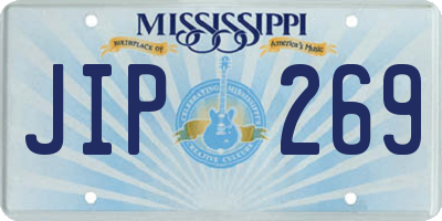 MS license plate JIP269