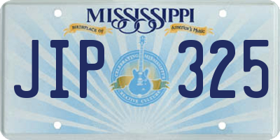 MS license plate JIP325
