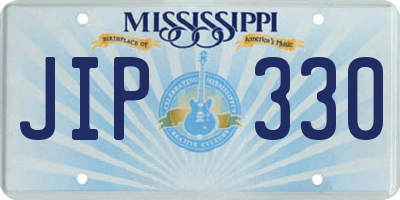 MS license plate JIP330