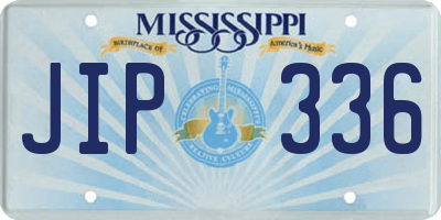 MS license plate JIP336