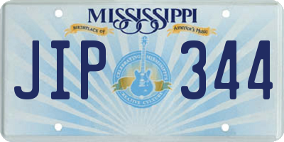 MS license plate JIP344