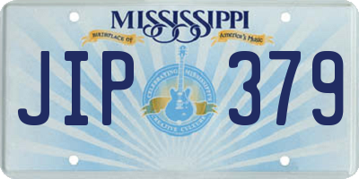 MS license plate JIP379