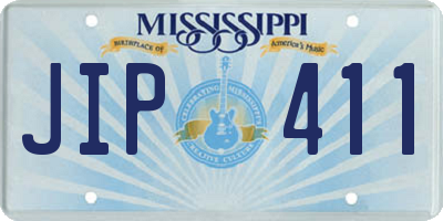 MS license plate JIP411