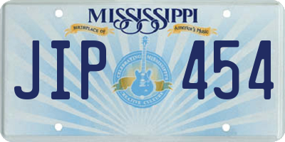 MS license plate JIP454
