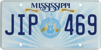MS license plate JIP469
