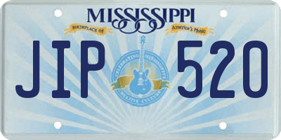 MS license plate JIP520