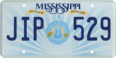 MS license plate JIP529