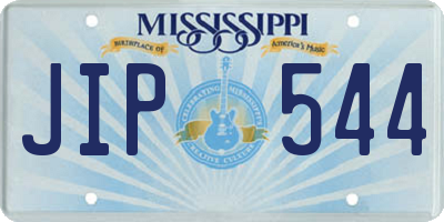 MS license plate JIP544