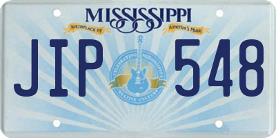 MS license plate JIP548