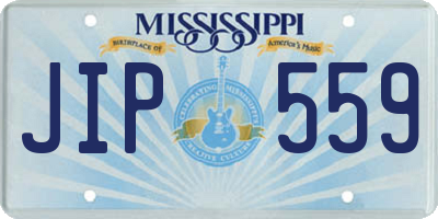 MS license plate JIP559