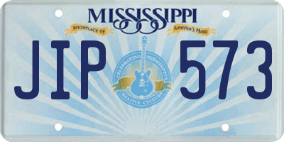 MS license plate JIP573
