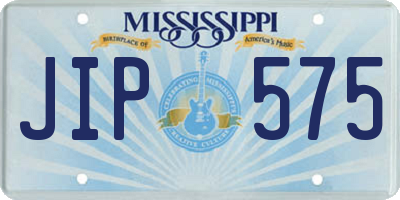 MS license plate JIP575