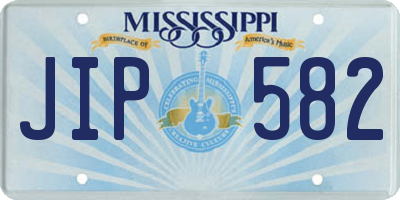 MS license plate JIP582