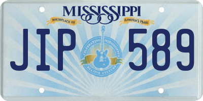 MS license plate JIP589