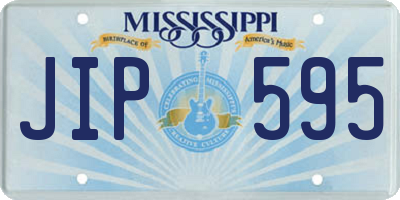 MS license plate JIP595