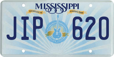 MS license plate JIP620