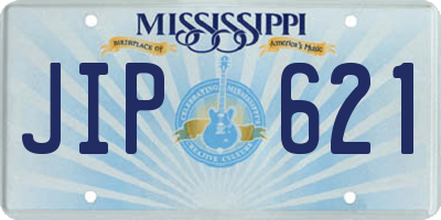 MS license plate JIP621