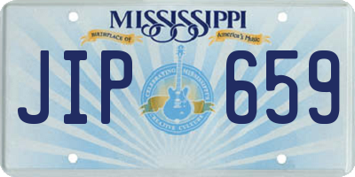 MS license plate JIP659