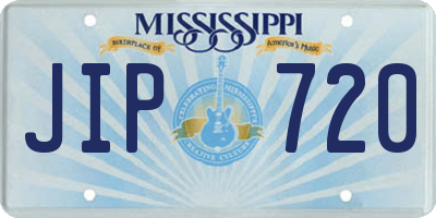 MS license plate JIP720