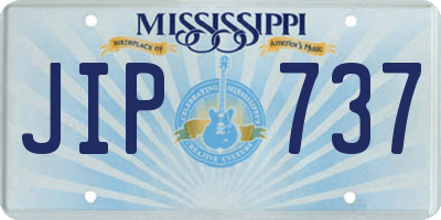 MS license plate JIP737