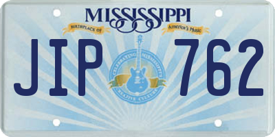 MS license plate JIP762