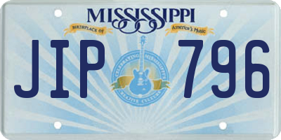 MS license plate JIP796