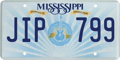 MS license plate JIP799
