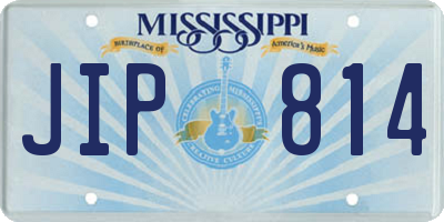 MS license plate JIP814