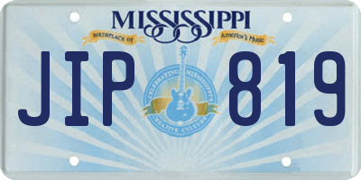 MS license plate JIP819