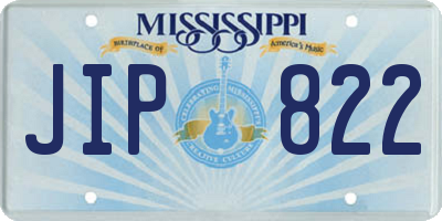 MS license plate JIP822