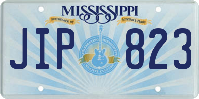 MS license plate JIP823