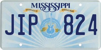 MS license plate JIP824