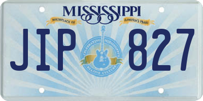 MS license plate JIP827