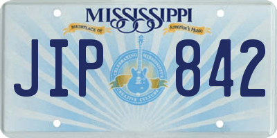 MS license plate JIP842