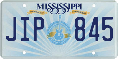 MS license plate JIP845