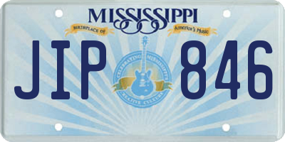 MS license plate JIP846